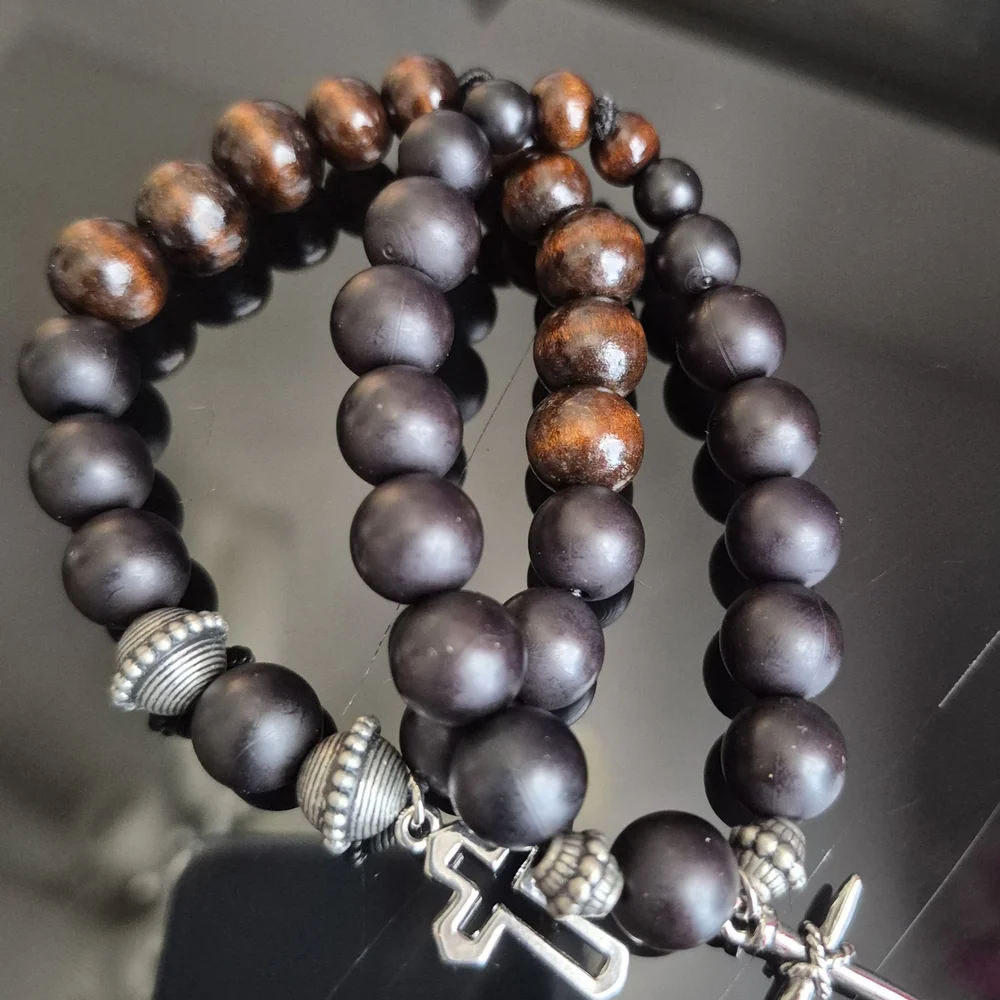 Handmade Mala Clay Braclet Set! - Picture 3 of 10